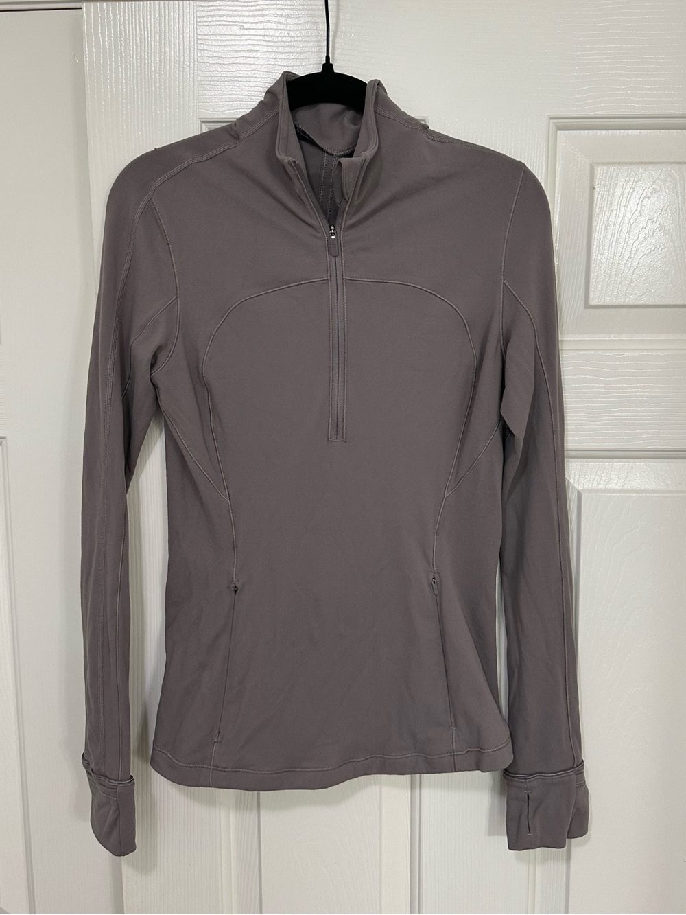 lululemon athletica Women’s Long Sleeve Quarter-Zip Pullover in Mauve Gray